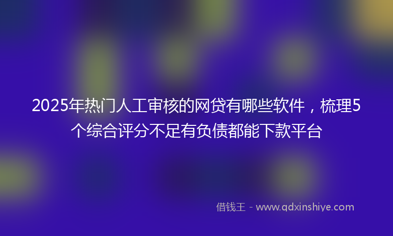 2025年热门人工审核的网贷有哪些软件，梳理5个综合评分不足有负债都能下款平台