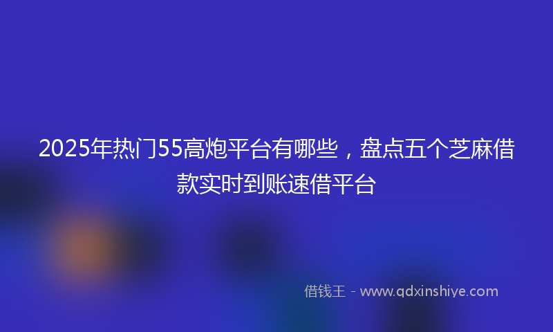 2025年热门55高炮平台有哪些，盘点五个芝麻借款实时到账速借平台