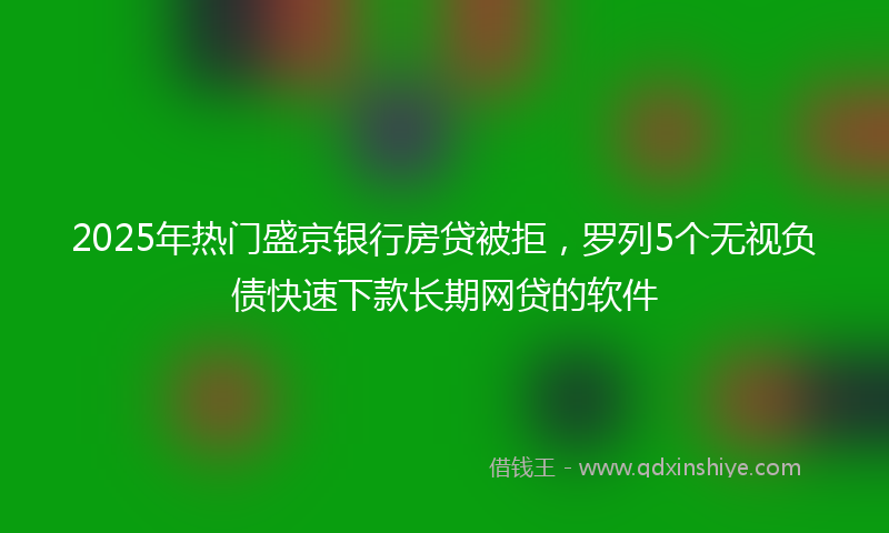 2025年热门盛京银行房贷被拒，罗列5个无视负债快速下款长期网贷的软件