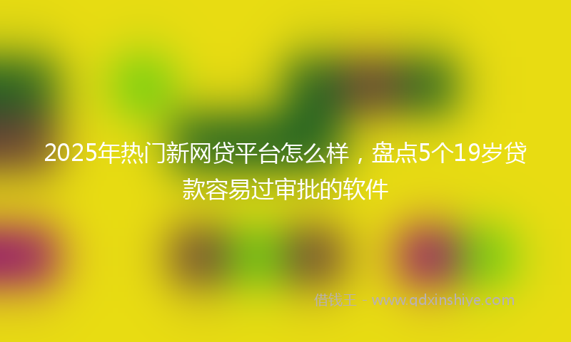 2025年热门新网贷平台怎么样，盘点5个19岁贷款容易过审批的软件
