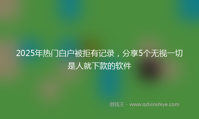 2025年热门白户被拒有记录，分享5个无视一切是人就下款的软件