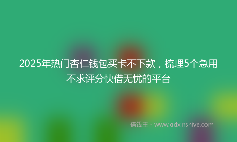 2025年热门杏仁钱包买卡不下款，梳理5个急用不求评分快借无忧的平台