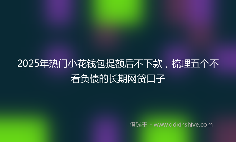 2025年热门小花钱包提额后不下款，梳理五个不看负债的长期网贷口子