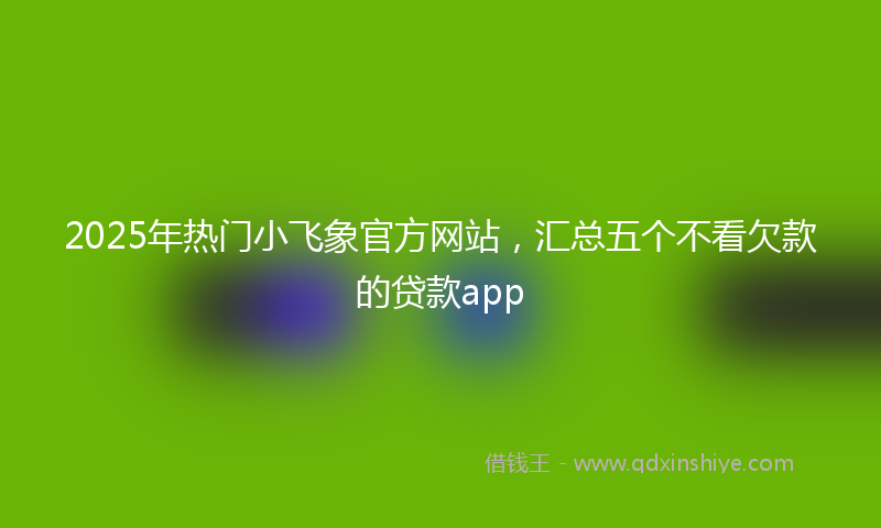 2025年热门小飞象官方网站，汇总五个不看欠款的贷款app