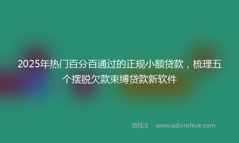 2025年热门百分百通过的正规小额贷款，梳理五个摆脱欠款束缚贷款新软件