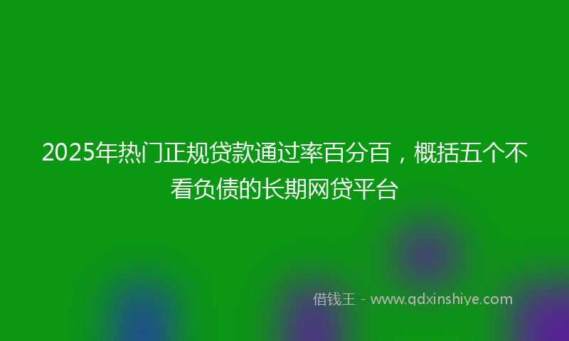 2025年热门正规贷款通过率百分百，概括五个不看负债的长期网贷平台