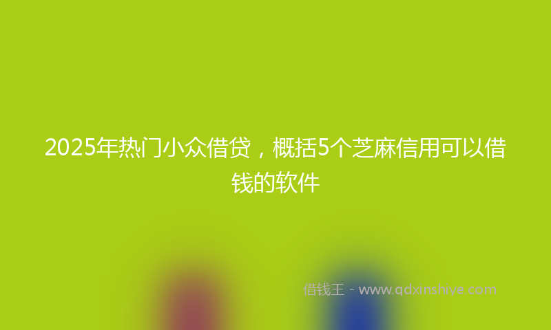 2025年热门小众借贷，概括5个芝麻信用可以借钱的软件