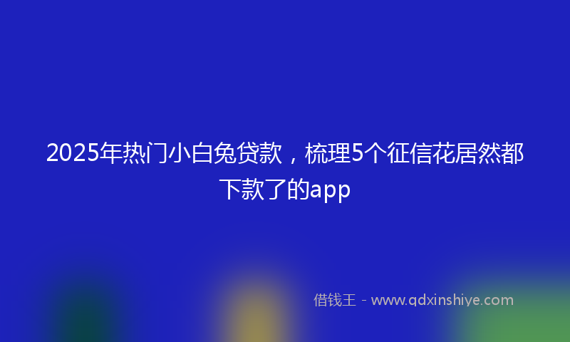 2025年热门小白兔贷款，梳理5个征信花居然都下款了的app