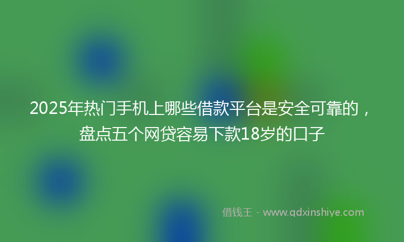2025年热门手机上哪些借款平台是安全可靠的，盘点五个网贷容易下款18岁的口子