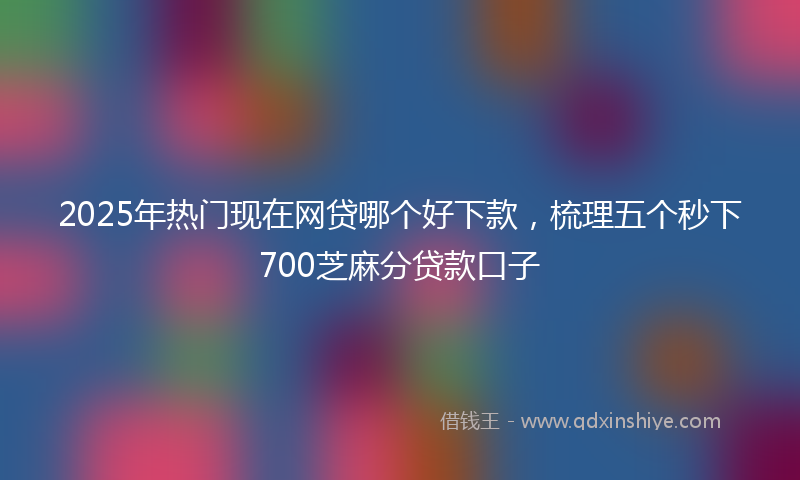 2025年热门现在网贷哪个好下款，梳理五个秒下700芝麻分贷款口子