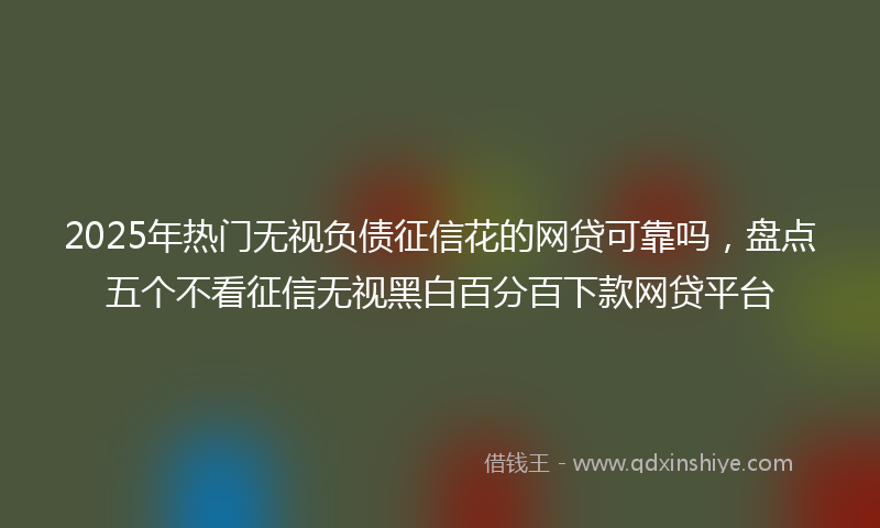2025年热门无视负债征信花的网贷可靠吗，盘点五个不看征信无视黑白百分百下款网贷平台