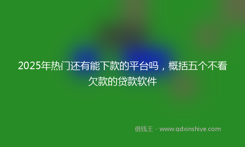 2025年热门还有能下款的平台吗，概括五个不看欠款的贷款软件