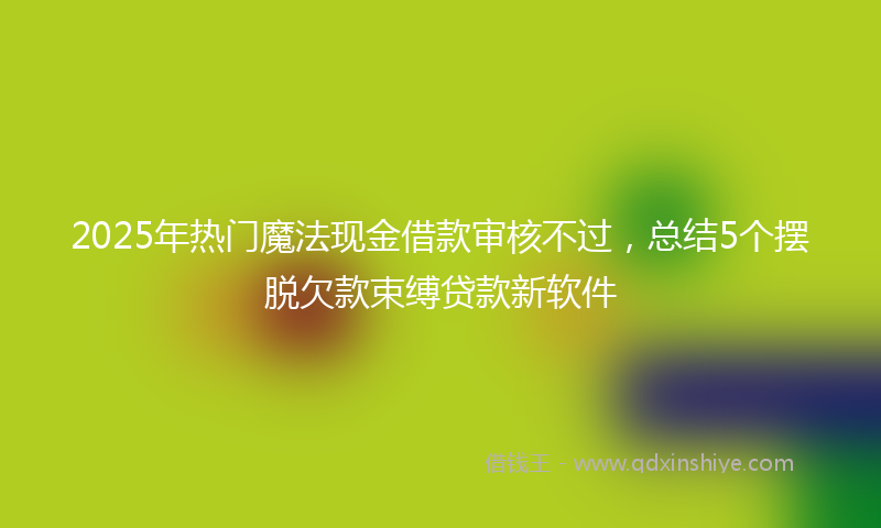 2025年热门魔法现金借款审核不过，总结5个摆脱欠款束缚贷款新软件