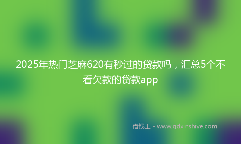 2025年热门芝麻620有秒过的贷款吗，汇总5个不看欠款的贷款app