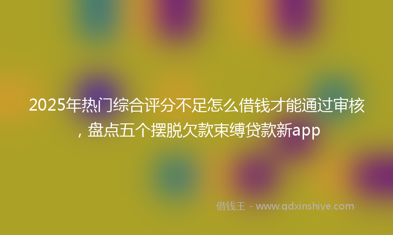 2025年热门综合评分不足怎么借钱才能通过审核，盘点五个摆脱欠款束缚贷款新app