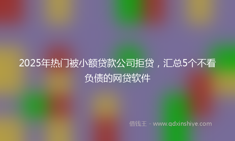 2025年热门被小额贷款公司拒贷，汇总5个不看负债的网贷软件