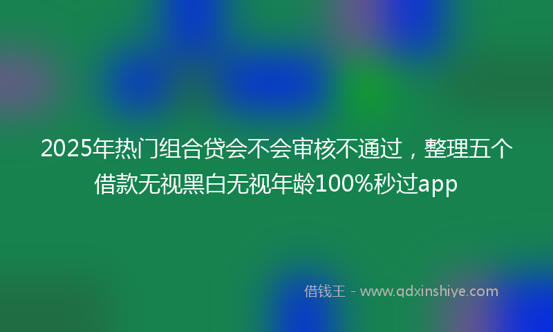 2025年热门组合贷会不会审核不通过，整理五个借款无视黑白无视年龄100%秒过app