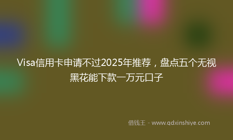 Visa信用卡申请不过2025年推荐，盘点五个无视黑花能下款一万元口子