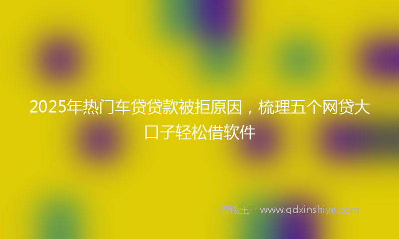 2025年热门车贷贷款被拒原因，梳理五个网贷大口子轻松借软件