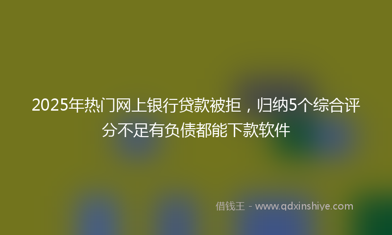 2025年热门网上银行贷款被拒，归纳5个综合评分不足有负债都能下款软件
