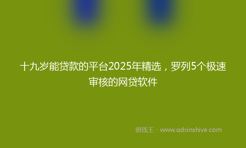 十九岁能贷款的平台2025年精选，罗列5个极速审核的网贷软件