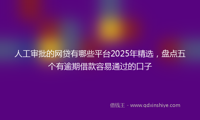 人工审批的网贷有哪些平台2025年精选，盘点五个有逾期借款容易通过的口子