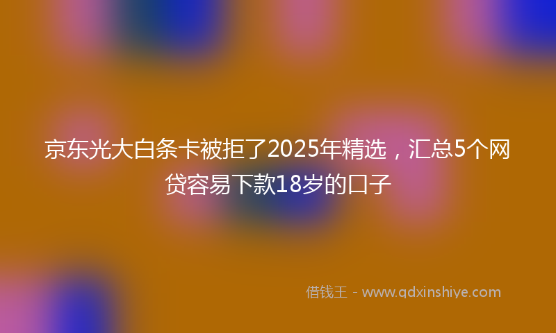 京东光大白条卡被拒了2025年精选，汇总5个网贷容易下款18岁的口子