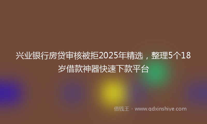 兴业银行房贷审核被拒2025年精选，整理5个18岁借款神器快速下款平台