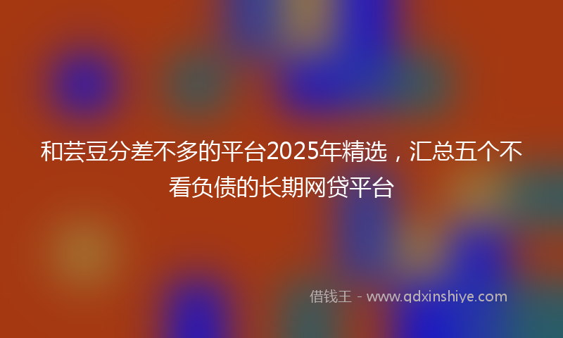 和芸豆分差不多的平台2025年精选，汇总五个不看负债的长期网贷平台