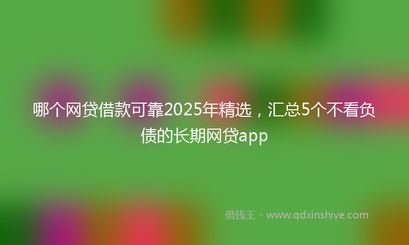 哪个网贷借款可靠2025年精选，汇总5个不看负债的长期网贷app