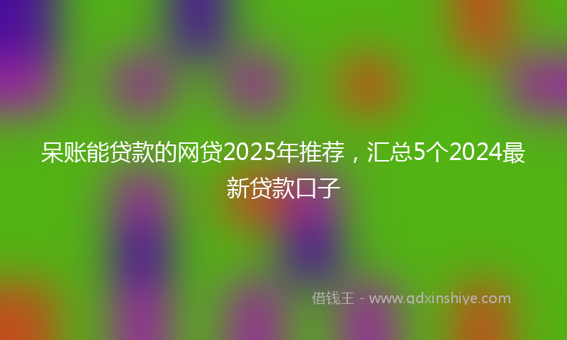 呆账能贷款的网贷2025年推荐，汇总5个2024最新贷款口子