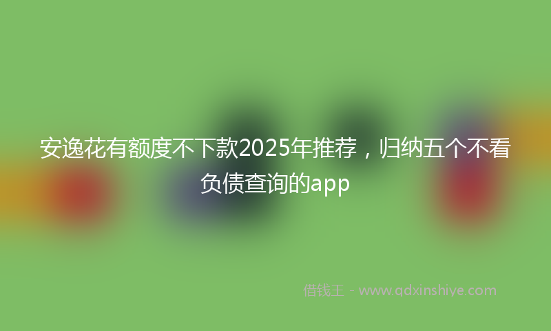 安逸花有额度不下款2025年推荐，归纳五个不看负债查询的app