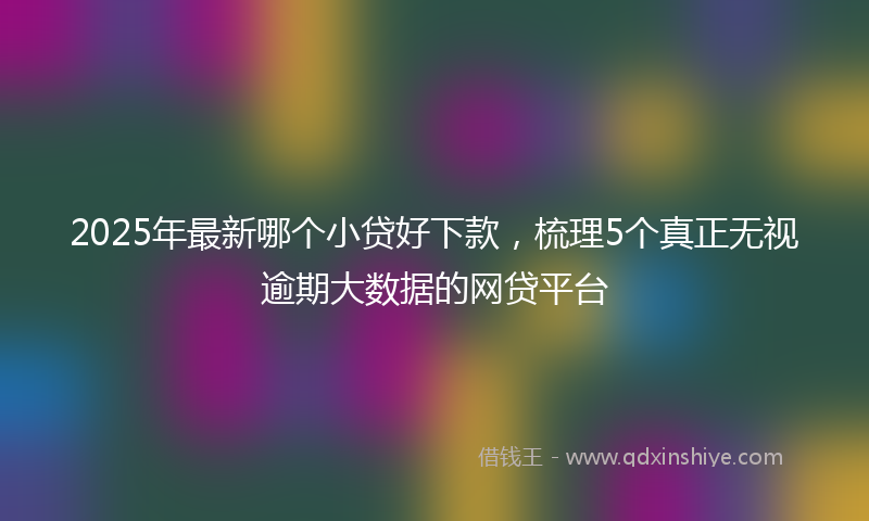 2025年最新哪个小贷好下款，梳理5个真正无视逾期大数据的网贷平台