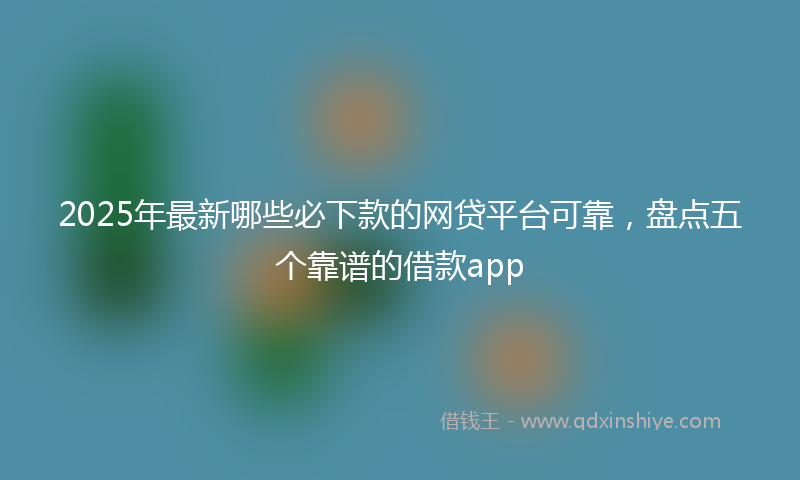 2025年最新哪些必下款的网贷平台可靠，盘点五个靠谱的借款app