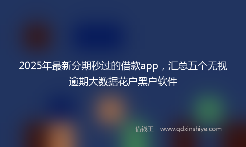 2025年最新分期秒过的借款app，汇总五个无视逾期大数据花户黑户软件