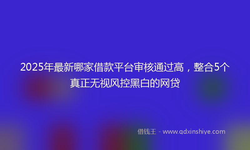 2025年最新哪家借款平台审核通过高，整合5个真正无视风控黑白的网贷