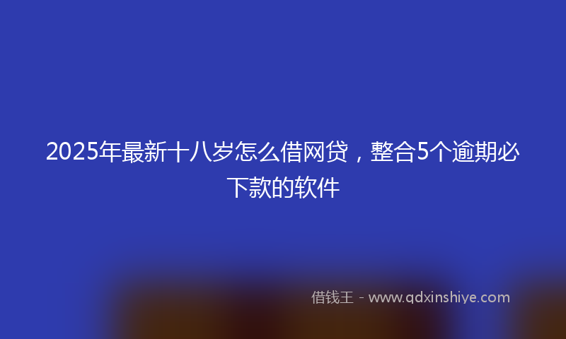 2025年最新十八岁怎么借网贷，整合5个逾期必下款的软件