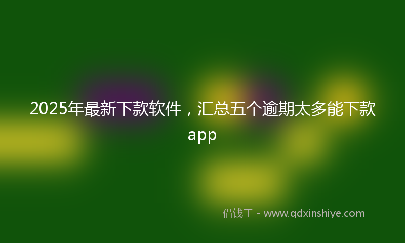 2025年最新下款软件，汇总五个逾期太多能下款app