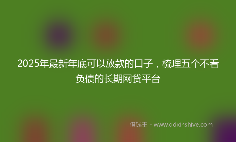2025年最新年底可以放款的口子，梳理五个不看负债的长期网贷平台