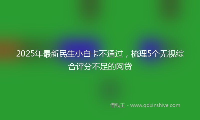 2025年最新民生小白卡不通过，梳理5个无视综合评分不足的网贷