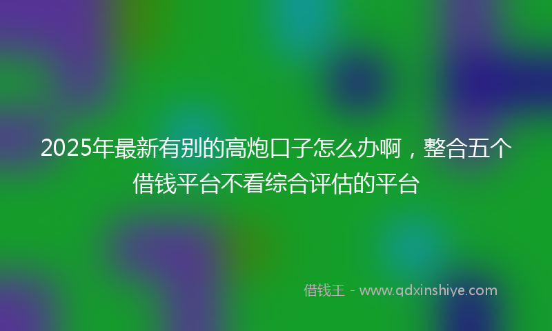 2025年最新有别的高炮口子怎么办啊，整合五个借钱平台不看综合评估的平台