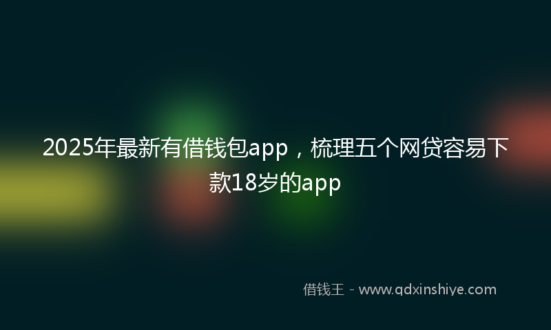2025年最新有借钱包app，梳理五个网贷容易下款18岁的app