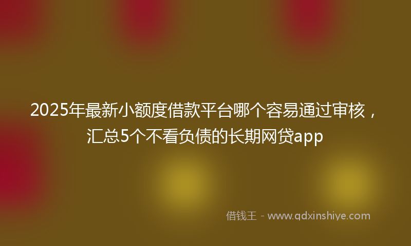 2025年最新小额度借款平台哪个容易通过审核，汇总5个不看负债的长期网贷app