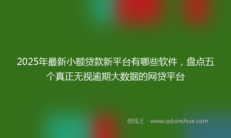 2025年最新小额贷款新平台有哪些软件，盘点五个真正无视逾期大数据的网贷平台