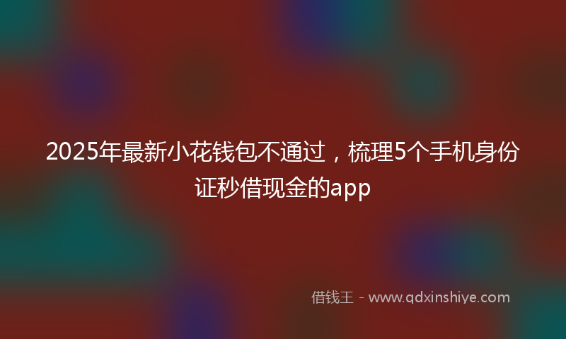 2025年最新小花钱包不通过，梳理5个手机身份证秒借现金的app