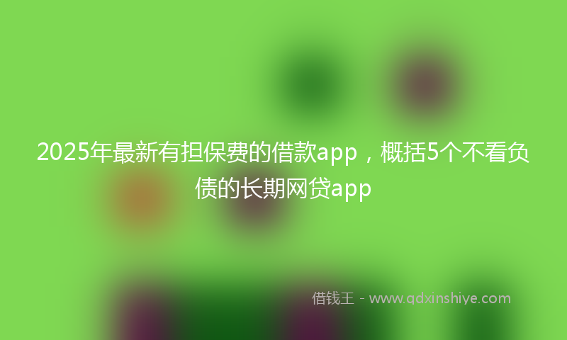 2025年最新有担保费的借款app，概括5个不看负债的长期网贷app