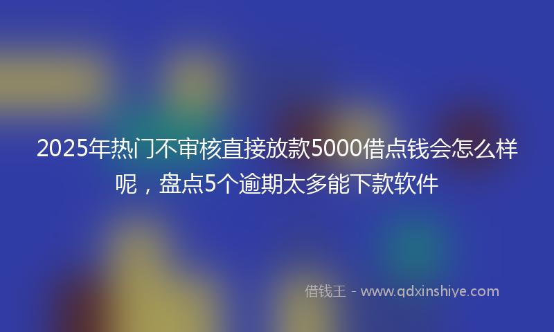 2025年热门不审核直接放款5000借点钱会怎么样呢，盘点5个逾期太多能下款软件