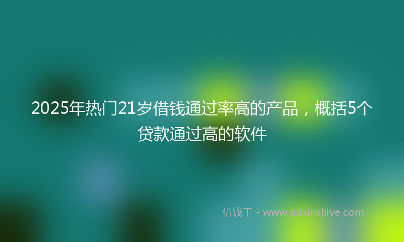 2025年热门21岁借钱通过率高的产品，概括5个贷款通过高的软件