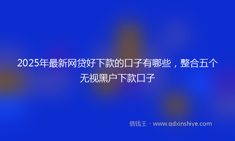 2025年最新网贷好下款的口子有哪些，整合五个无视黑户下款口子