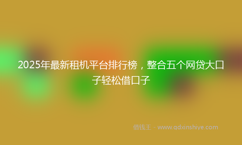 2025年最新租机平台排行榜，整合五个网贷大口子轻松借口子
